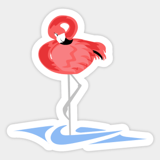 Pink Flamingo Sticker